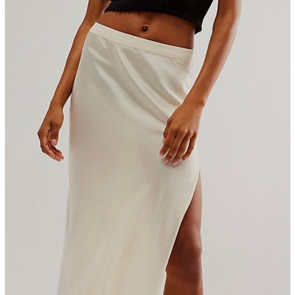 Vintage Ivory Maxi Slip Skirt - Picture 6 of 6